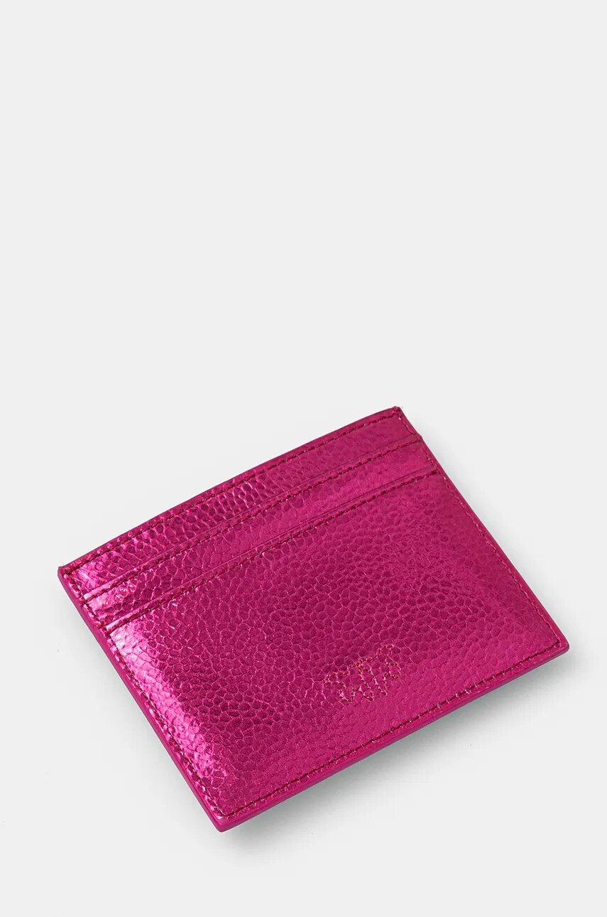 Кожаный чехол на карты Pinko цвет розовый 103762 A204 Кожаный чехол на карты Pinko цвет розовый 103762 A204