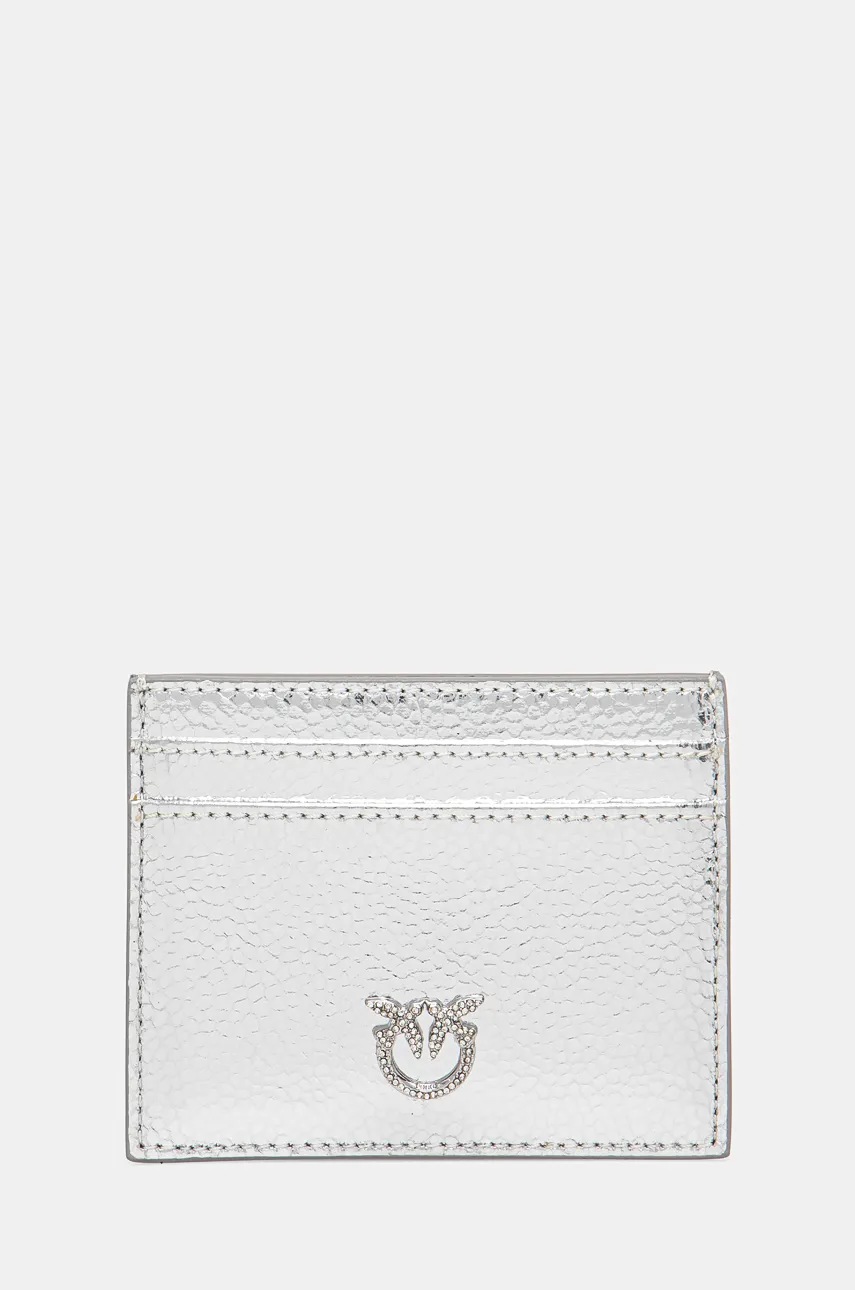 

Кожен калъф за карти Pinko в сребристо 103762 A204, Сребърен