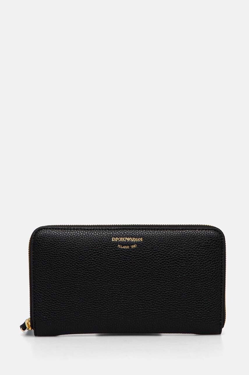Emporio Armani portofel femei, culoarea negru, EW000366 AF11953
