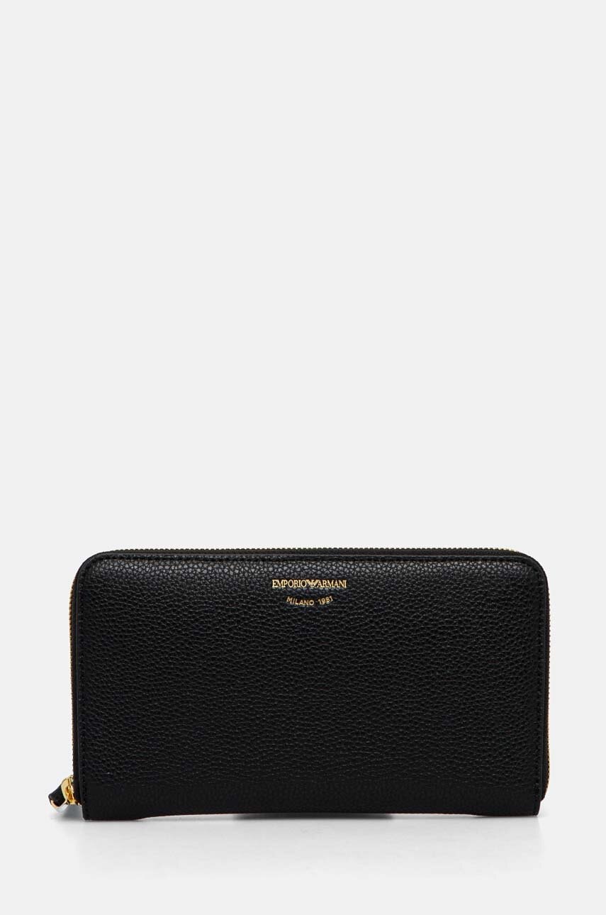 Emporio Armani portofel femei, culoarea negru, EW000366 AF11953