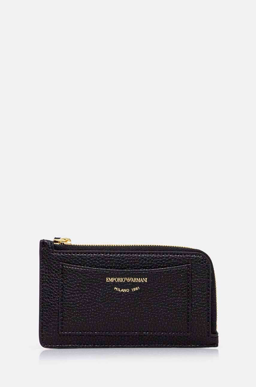 Emporio Armani portofel femei, culoarea negru, EW000367 AF11953