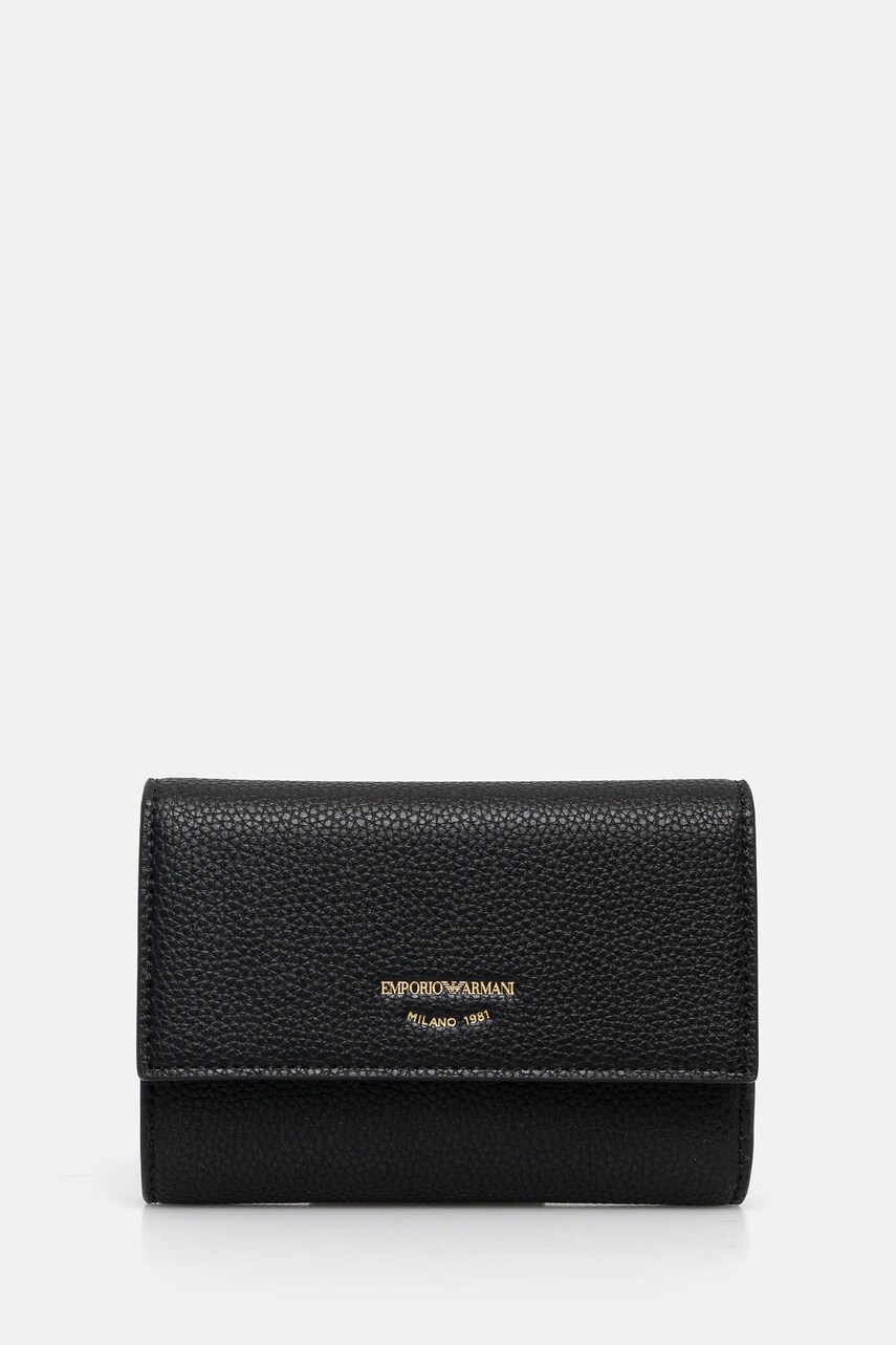 Emporio Armani portofel femei, culoarea negru, EW000368 AF11953