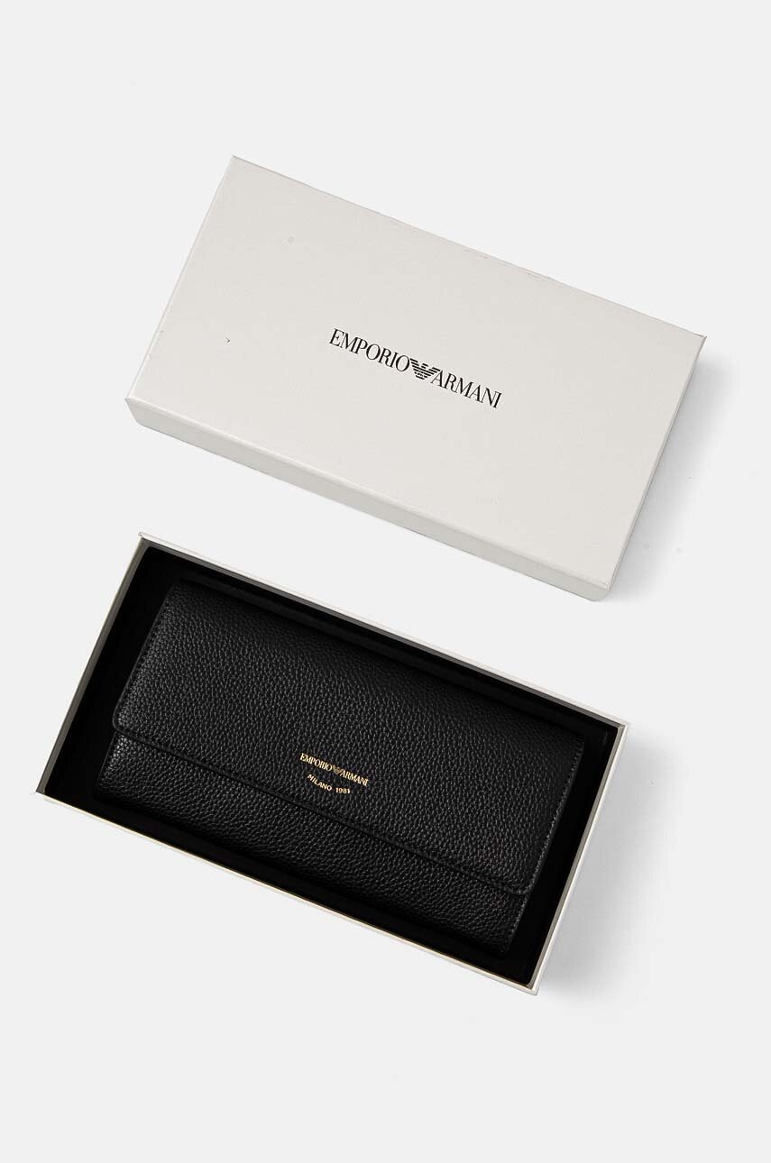 Гаманець Emporio Armani жіночий колір чорний EW000542 AF11953 