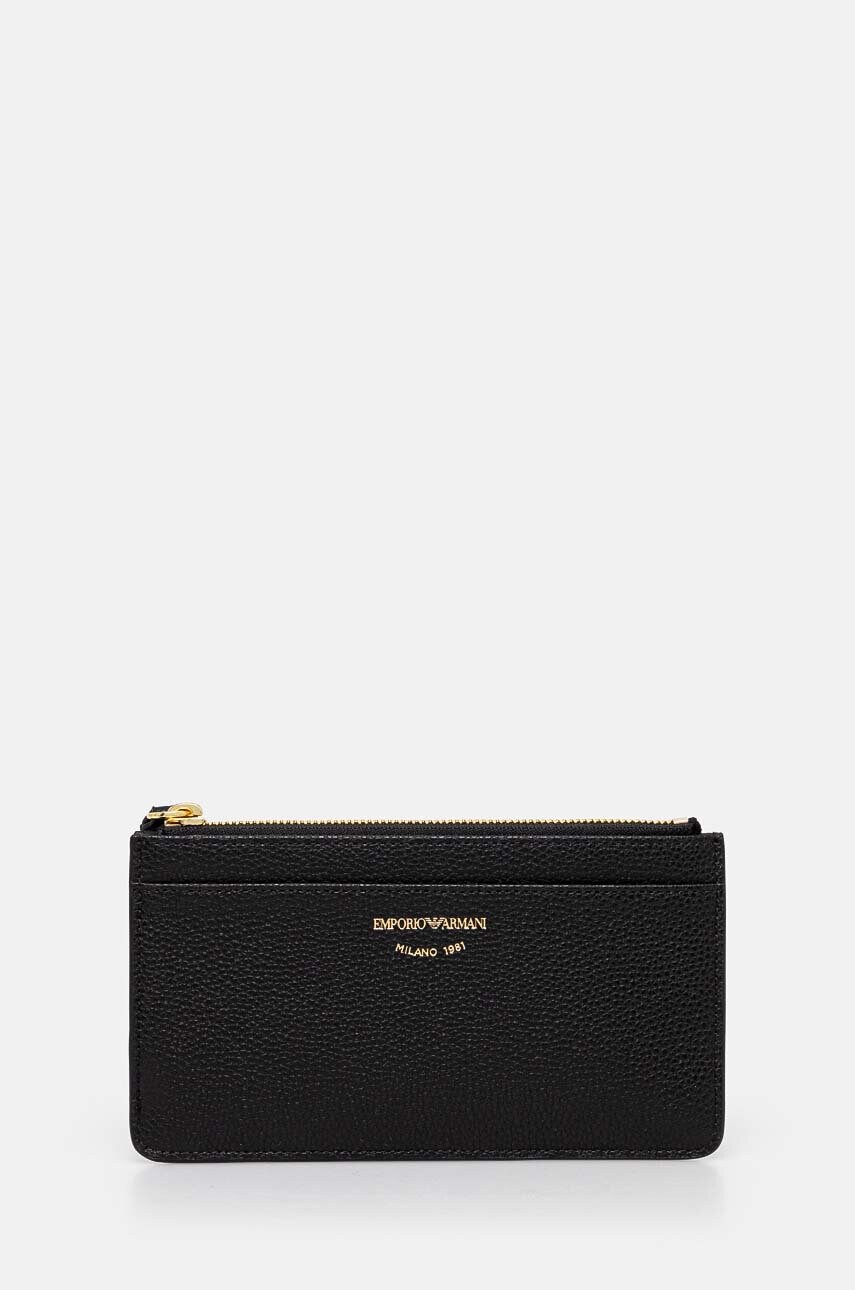 Emporio Armani portofel femei, culoarea negru, EW000547 AF11953