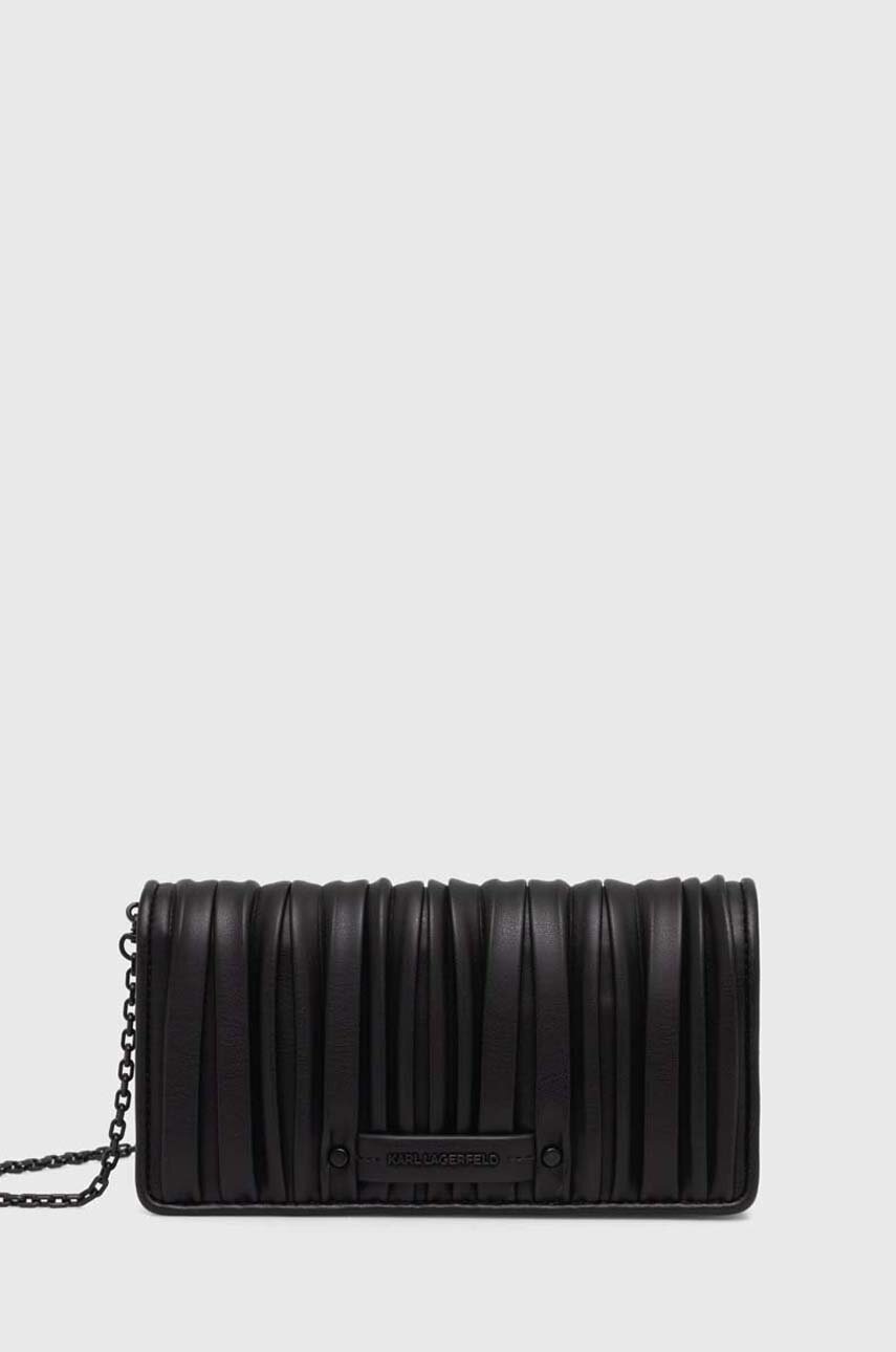 

Клъч Karl Lagerfeld в черно 245W3229, Черен