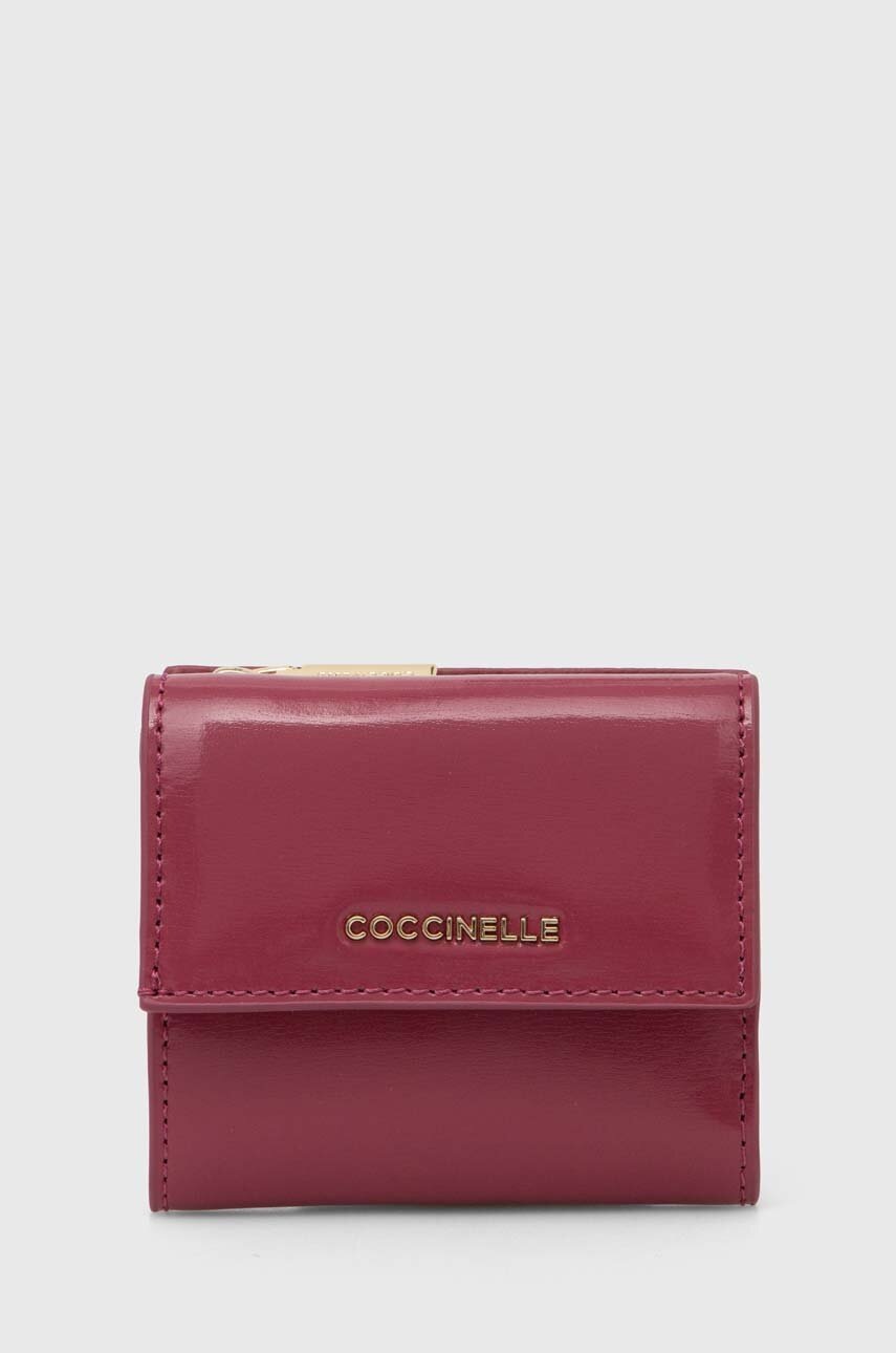

Портмоне Coccinelle METALLIC SHINY CALF дамски в розово E2 RX8 11 B8 01, Розов