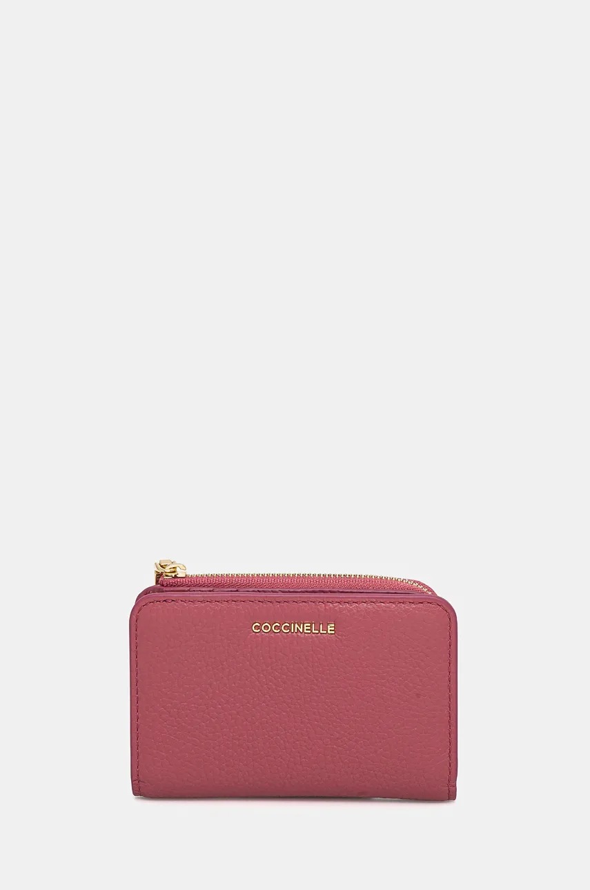 

Кожен портфейл Coccinelle METALLIC SOFT дамски в розово E2 MW5 11 C1 01, Розов