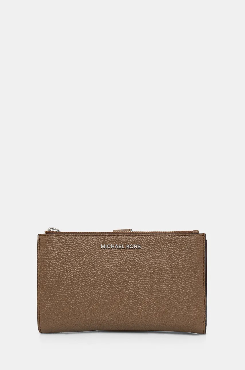 

Кожен портфейл MICHAEL Michael Kors дамски в кафяво 32T7SAFW4L, Кафяв