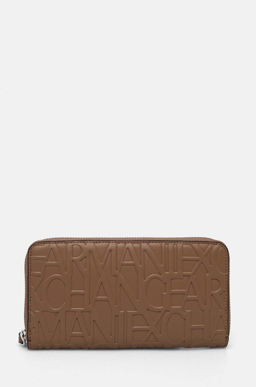 

Портмоне Armani Exchange дамски в кафяво 948451 CC793, Кафяв