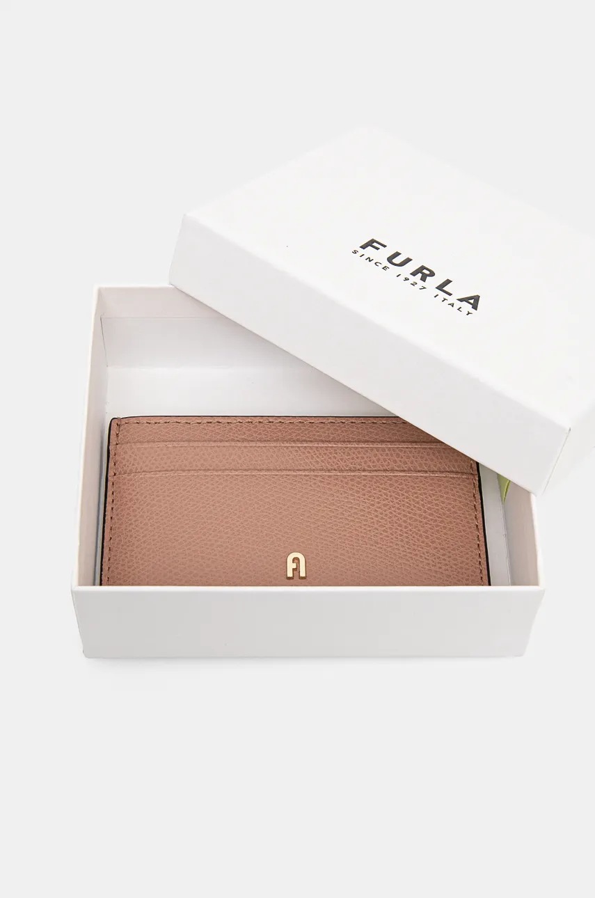 Шкіряний чохол на банківські карти Furla колір рожевий WP00305.ARE000.3378S 