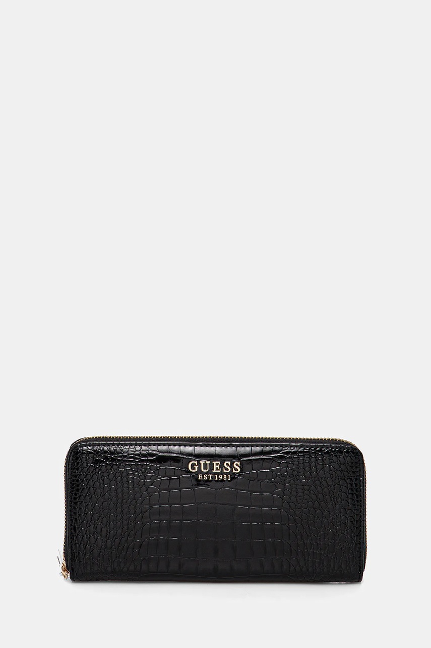 

Портмоне Guess LAUREL дамски в тъмносиньо SWVC85 00146, Черен