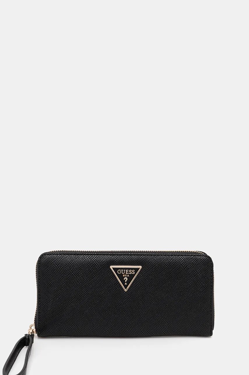 Levně Peněženka Guess LAUREL černá barva, SWZG85 00146