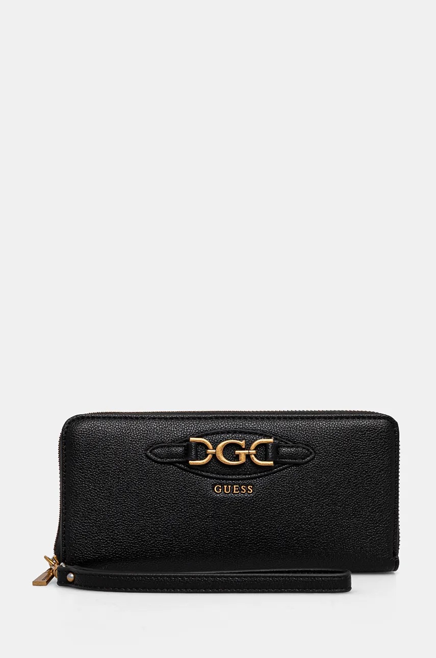 

Портмоне Guess MALVA дамски в черно SWBB94 94146, Черен