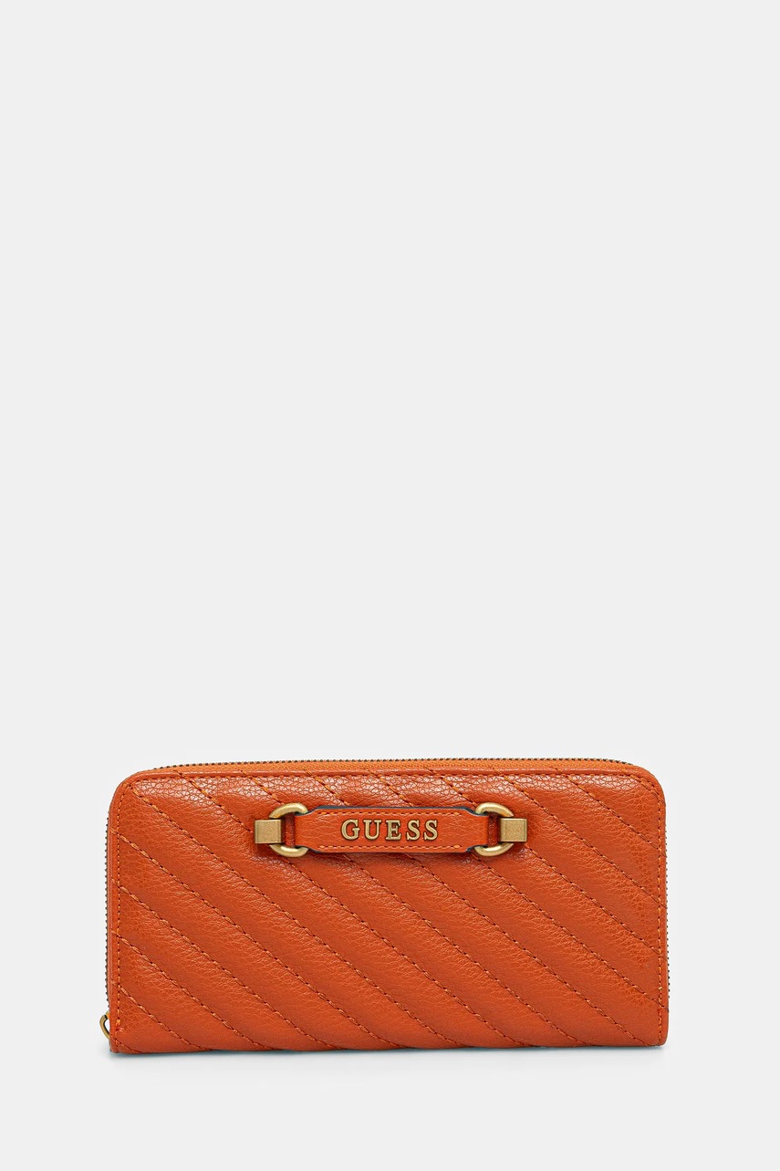 

Портмоне Guess SELA дамски в оранжево SWQB94 95146, Оранжев