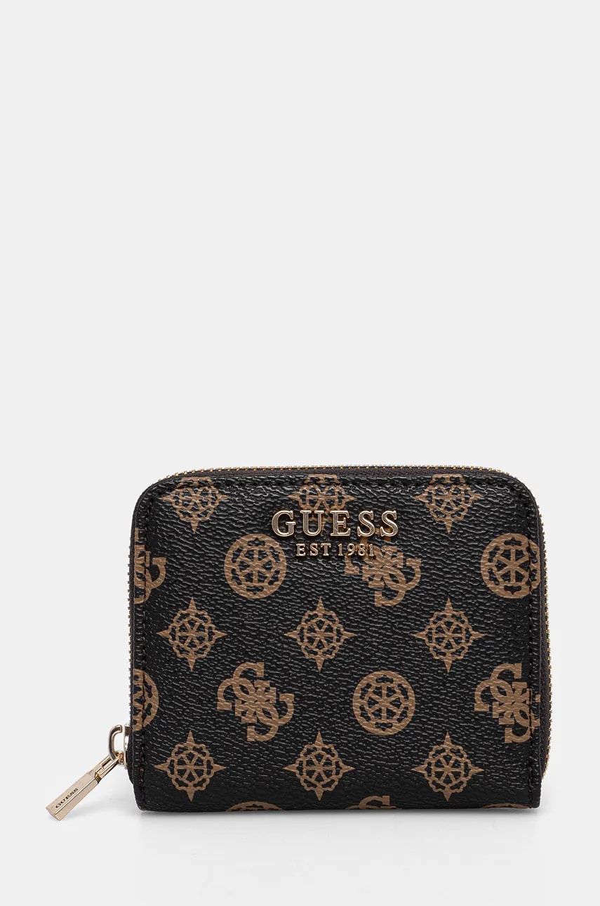 Levně Peněženka Guess LAUREL hnědá barva, SWPG85 00137