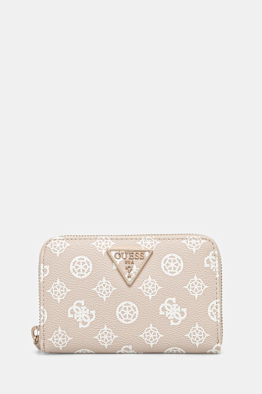 Levně Peněženka Guess LAUREL béžová barva, SWPG85 00140