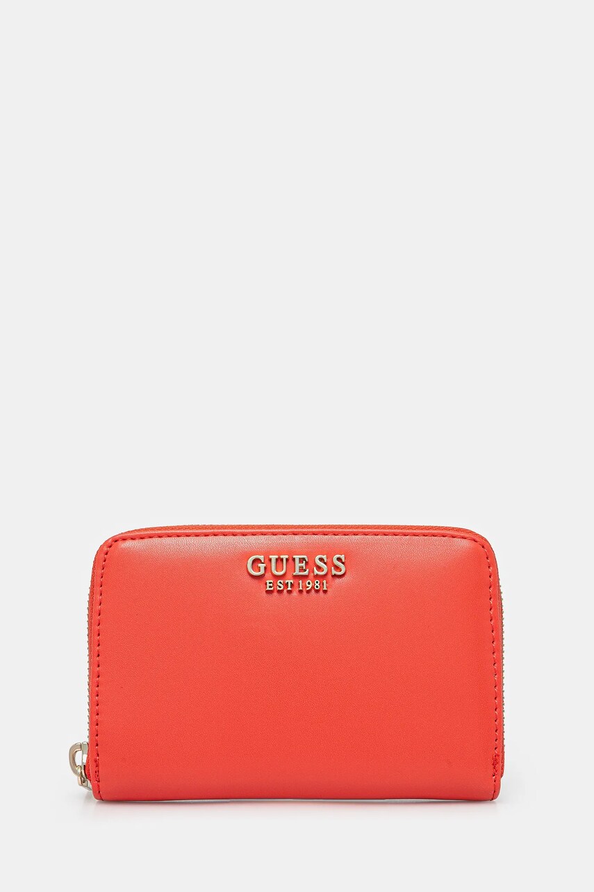 Levně Peněženka Guess LAUREL oranžová barva, SWVC85 00140