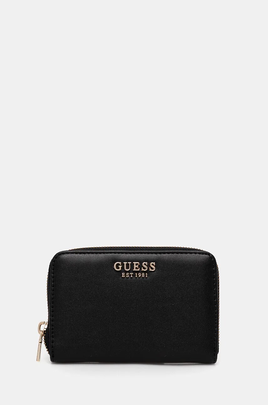Levně Peněženka Guess LAUREL černá barva, SWVC85 00140