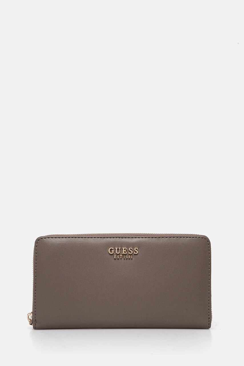Levně Peněženka Guess LAUREL hnědá barva, SWVC85 00163