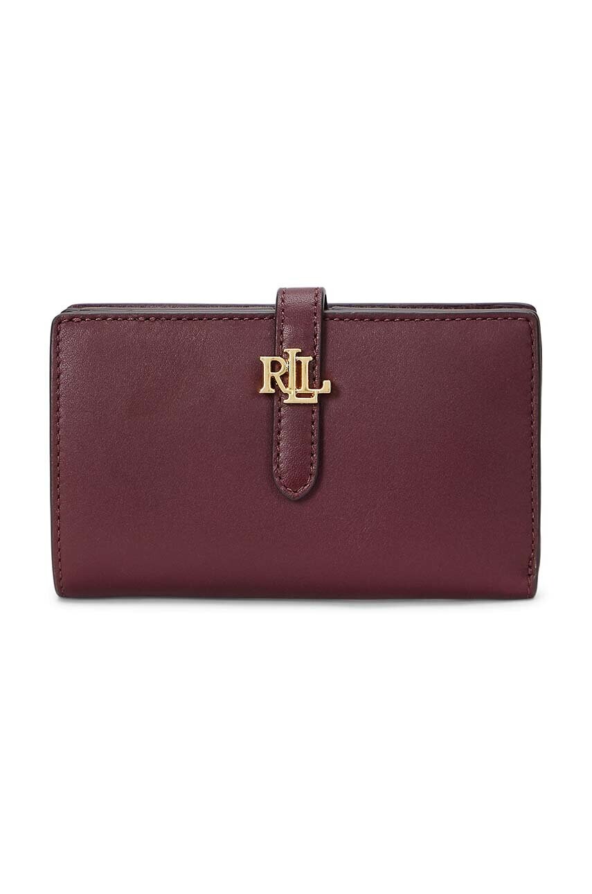 

Кожен портфейл Lauren Ralph Lauren дамски в бордо 432915358