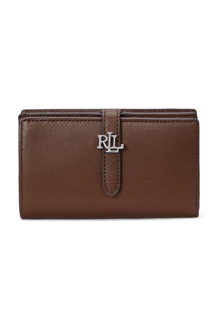 

Кожен портфейл Lauren Ralph Lauren дамски в кафяво 432915358, Кафяв