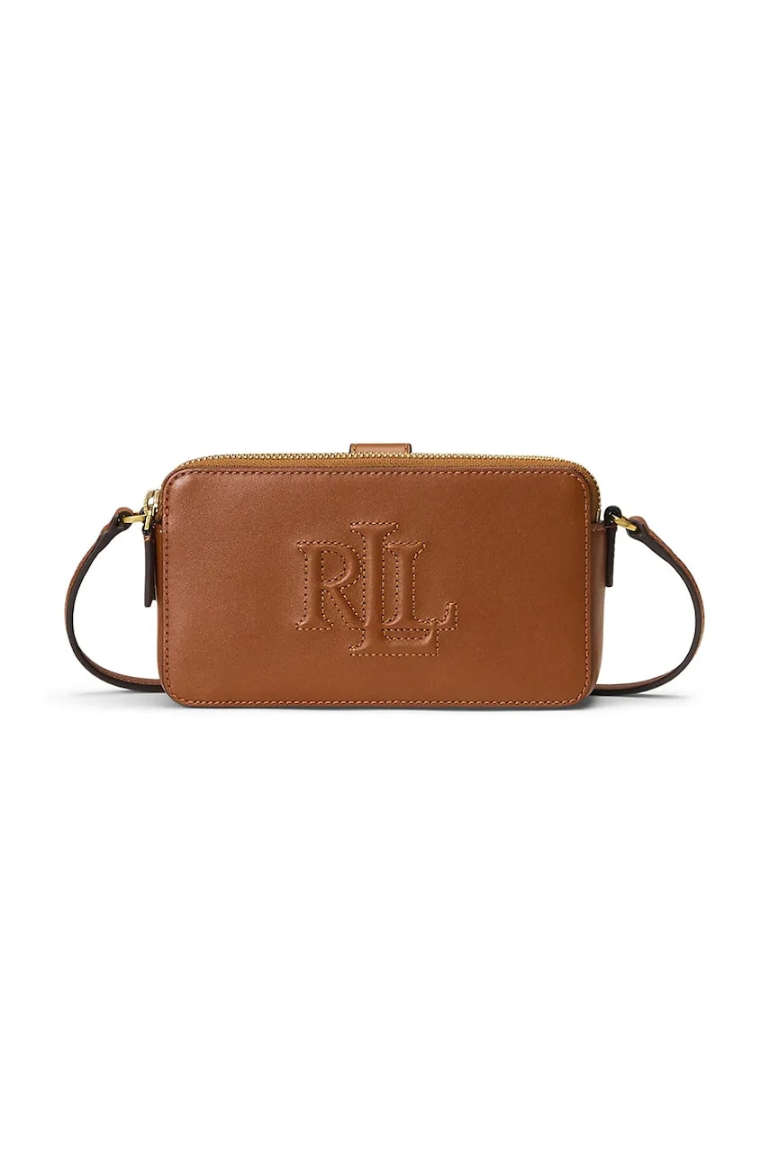Levně Peněženka Lauren Ralph Lauren hnědá barva, 432951475