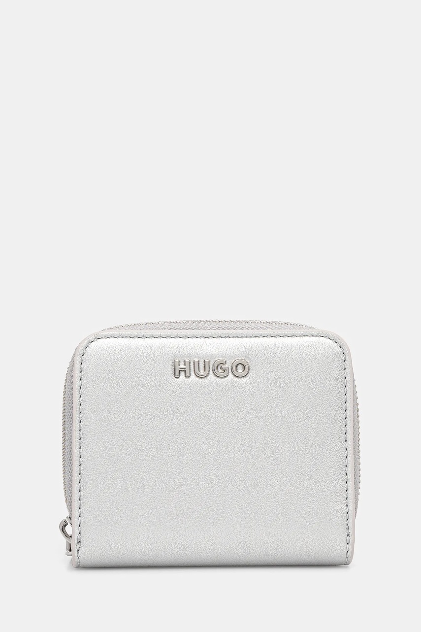 

Портмоне HUGO дамски в сребристо 50529054, Сребърен