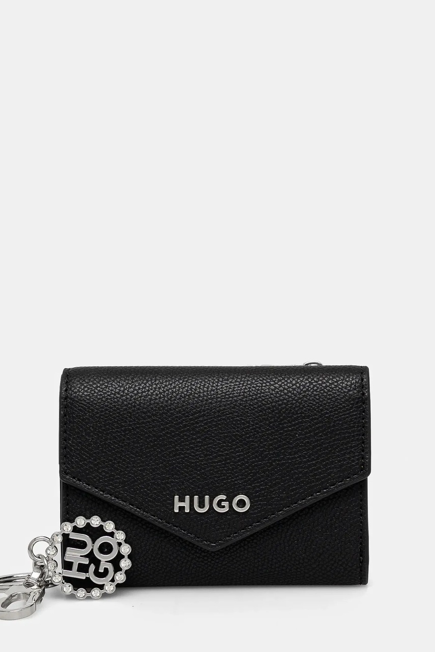 

Портмоне HUGO дамски в черно 50536506, Черен