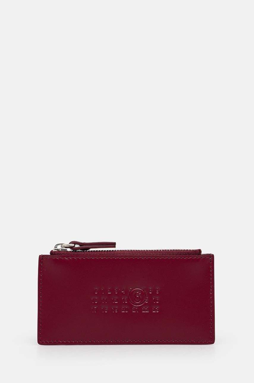 

Кожен портфейл MM6 Maison Margiela дамски в бордо SA5UI0011.P7183