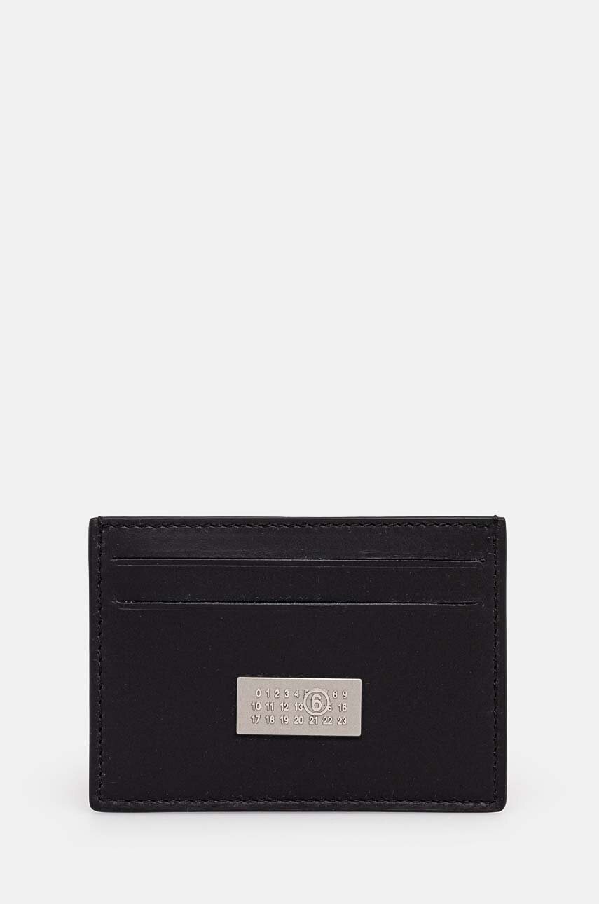 

Кожен калъф за карти MM6 Maison Margiela в черно SA5UI0013.P7179, Черен
