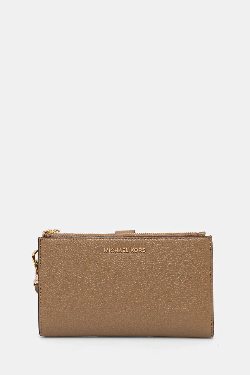 MICHAEL Michael Kors portofel de piele femei, culoarea maro, 32T7GAFW4L
