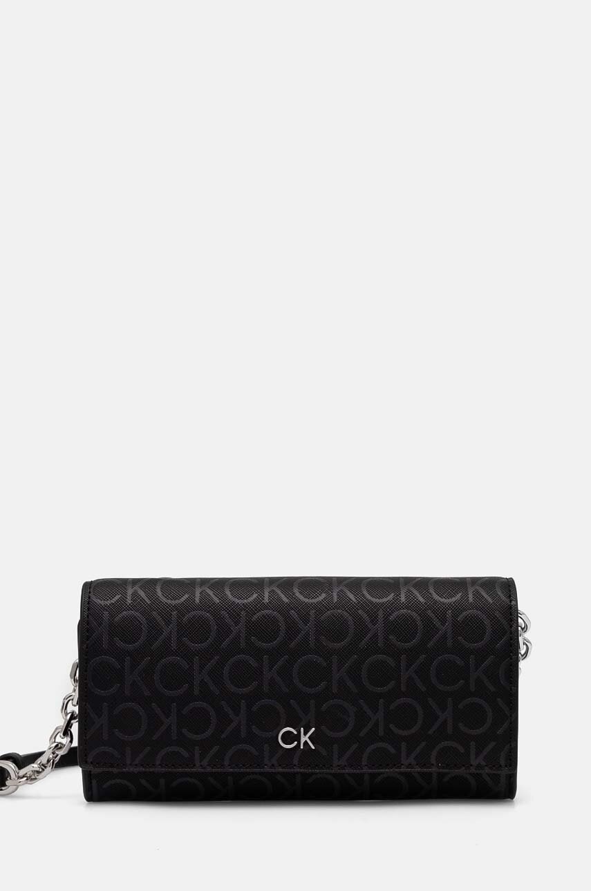 

Портмоне Calvin Klein дамски в черно K60K612424, Черен