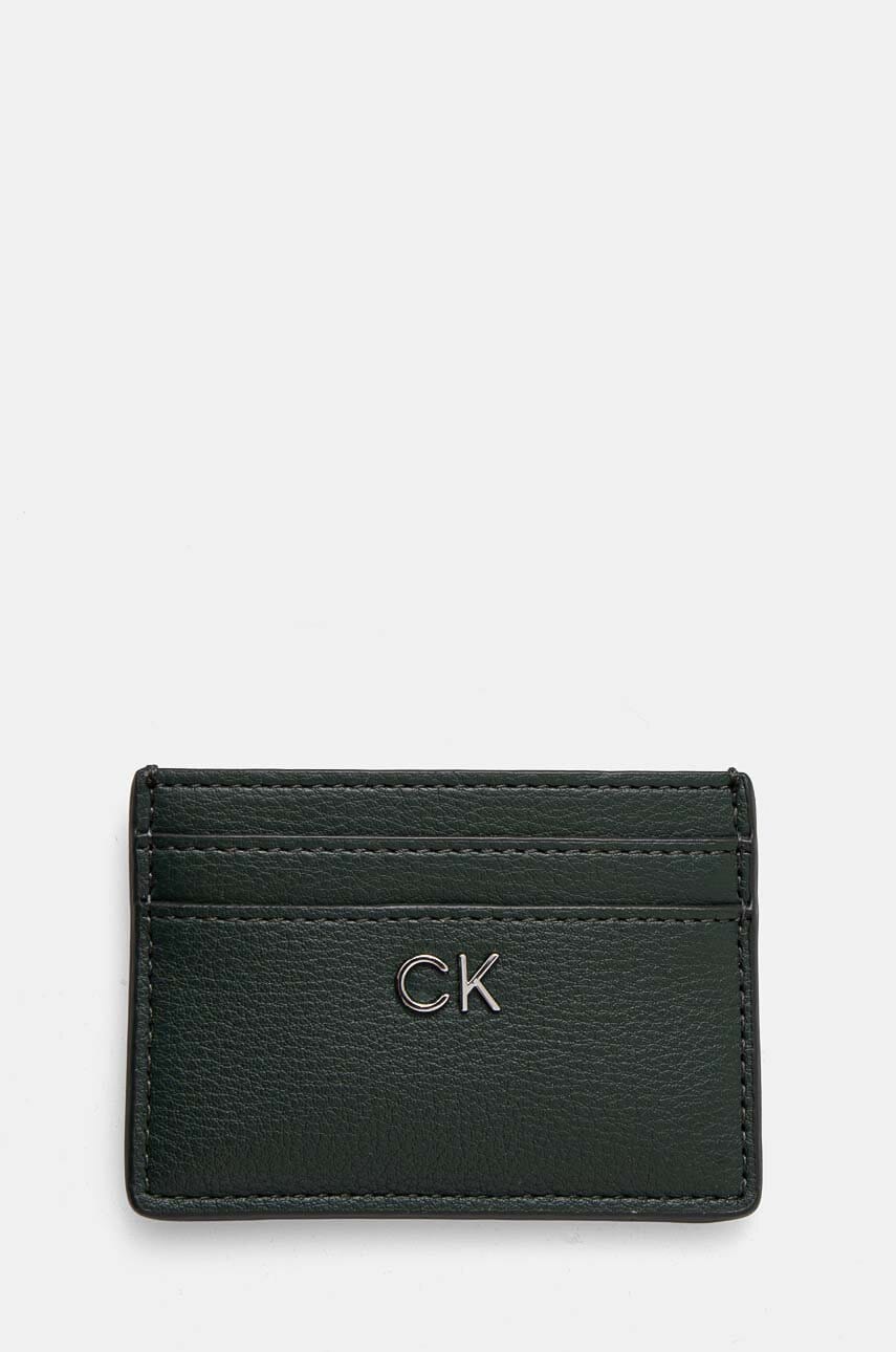 Levně Peněženka Calvin Klein zelená barva, K60K612427