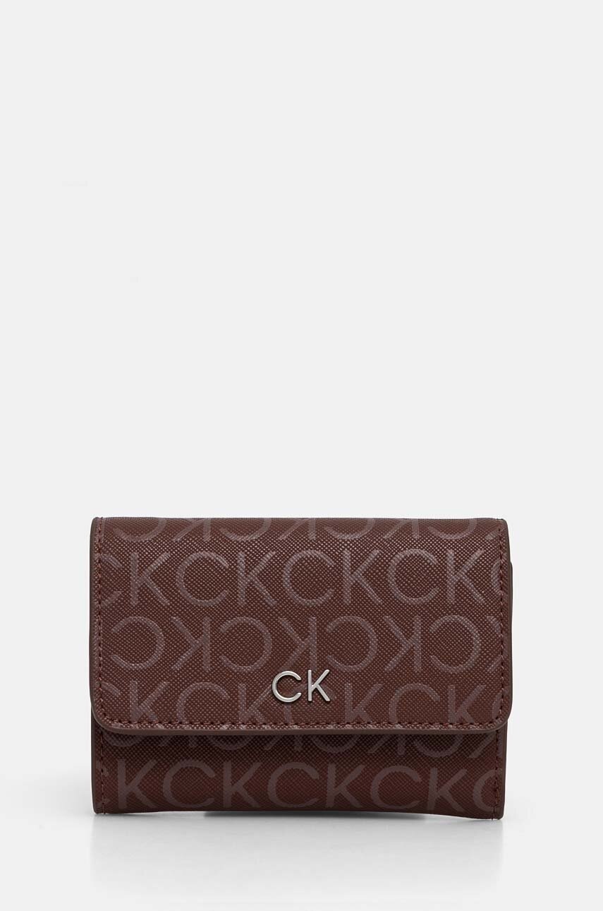 

Портмоне Calvin Klein дамски в кафяво K60K612684, Кафяв