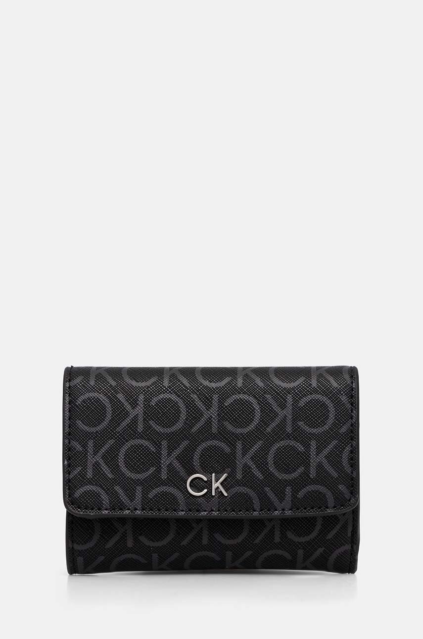 

Портмоне Calvin Klein дамски в черно K60K612684, Черен