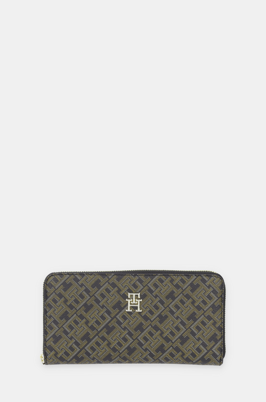 Levně Peněženka Tommy Hilfiger černá barva, AW0AW17102