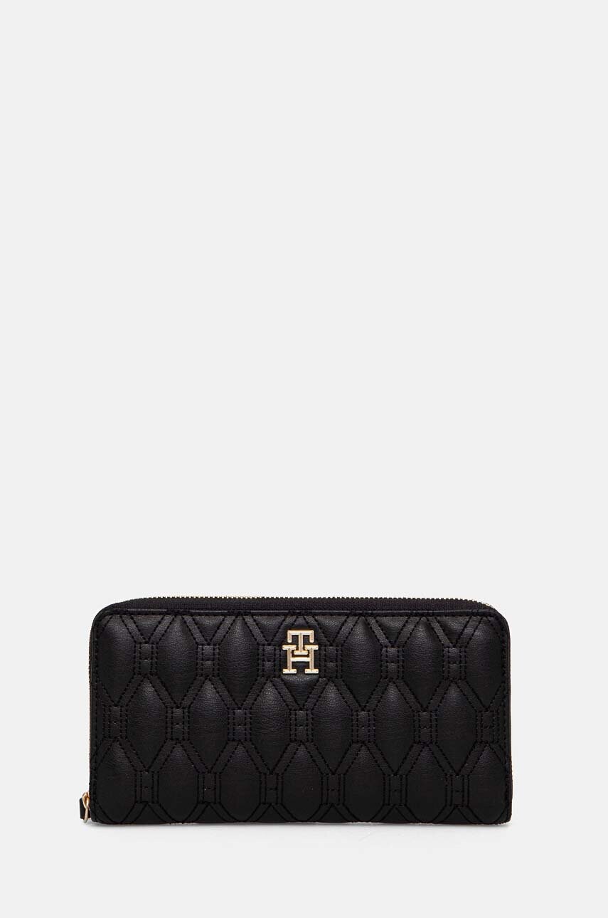 Levně Peněženka Tommy Hilfiger černá barva, AW0AW16578