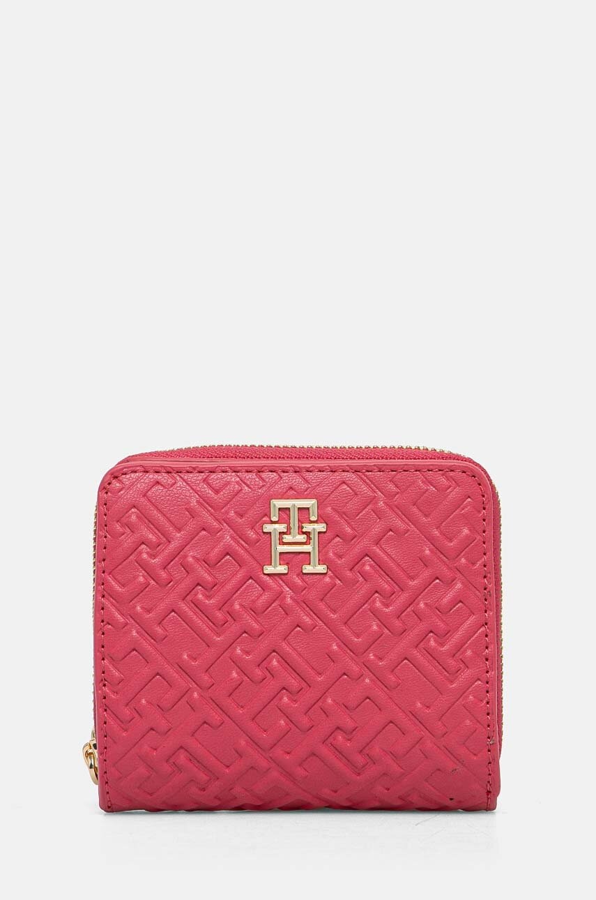 

Портмоне Tommy Hilfiger дамски в розово AW0AW16580, Розов