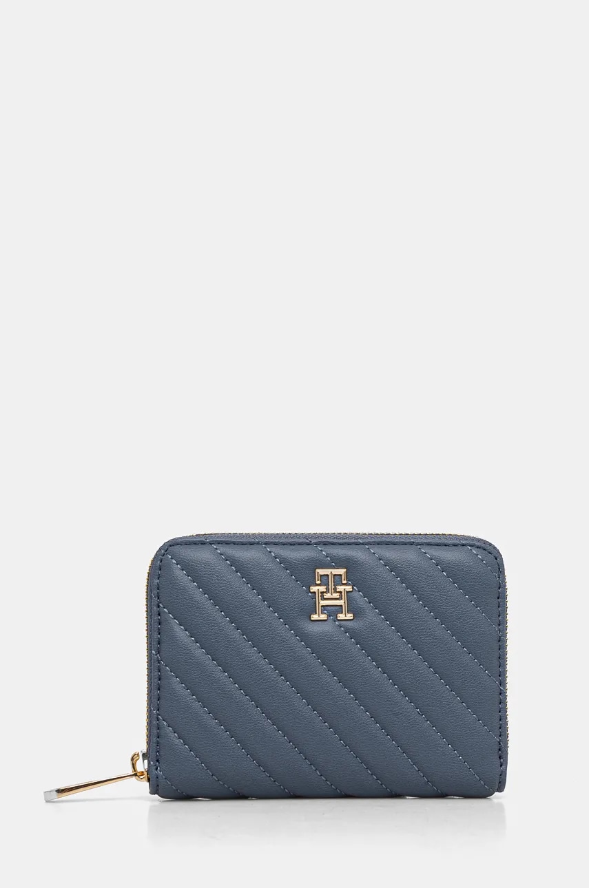 Levně Peněženka Tommy Hilfiger modrá barva, AW0AW17017