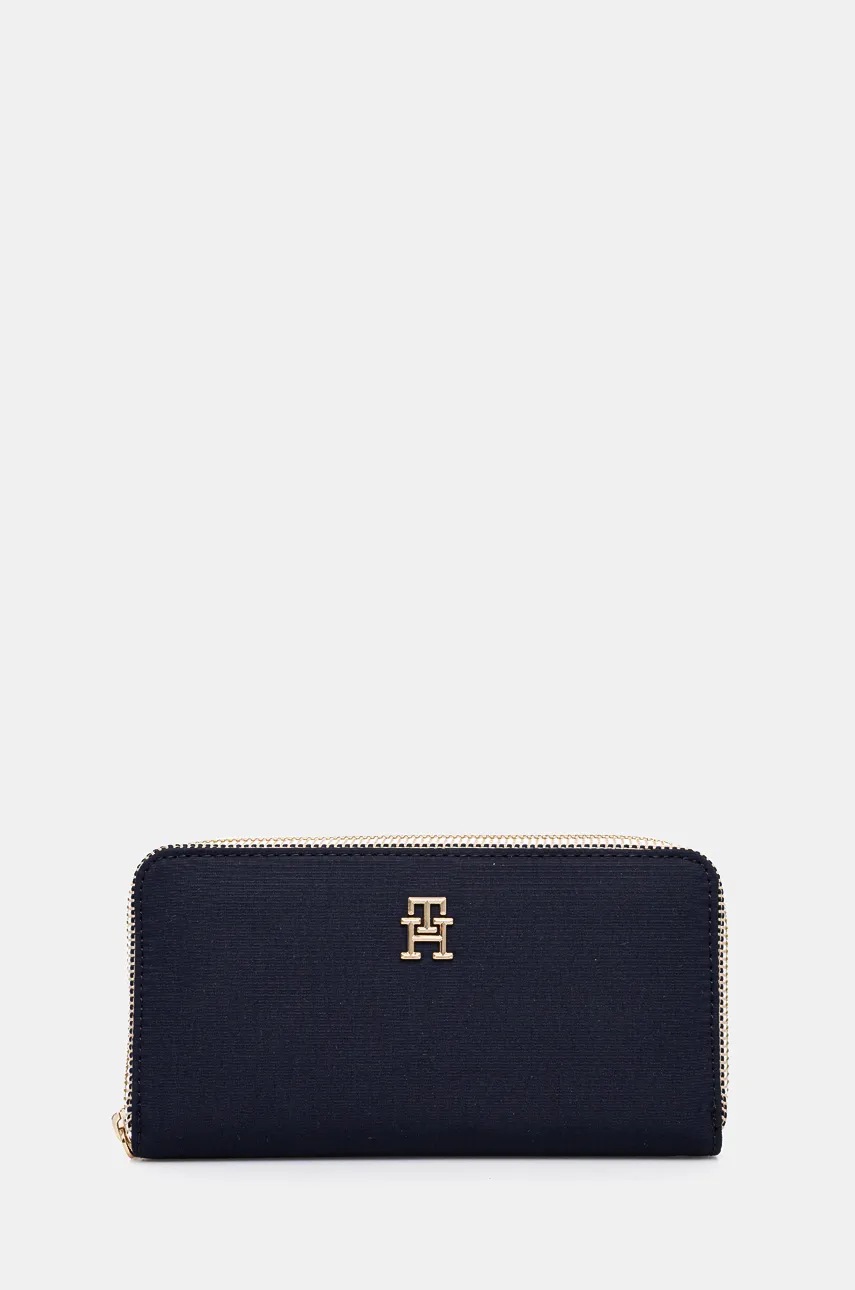 

Портмоне Tommy Hilfiger дамски в тъмносиньо AW0AW17089, Тъмносин