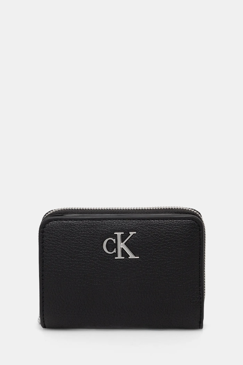 Levně Peněženka Calvin Klein Jeans černá barva, K60K612740