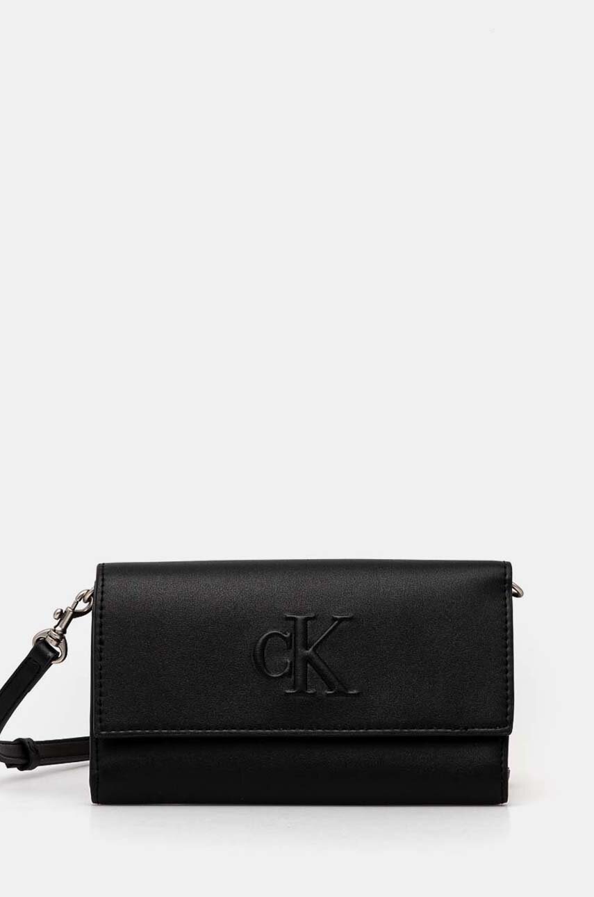 

Портмоне Calvin Klein Jeans дамски в черно K60K612742, Черен