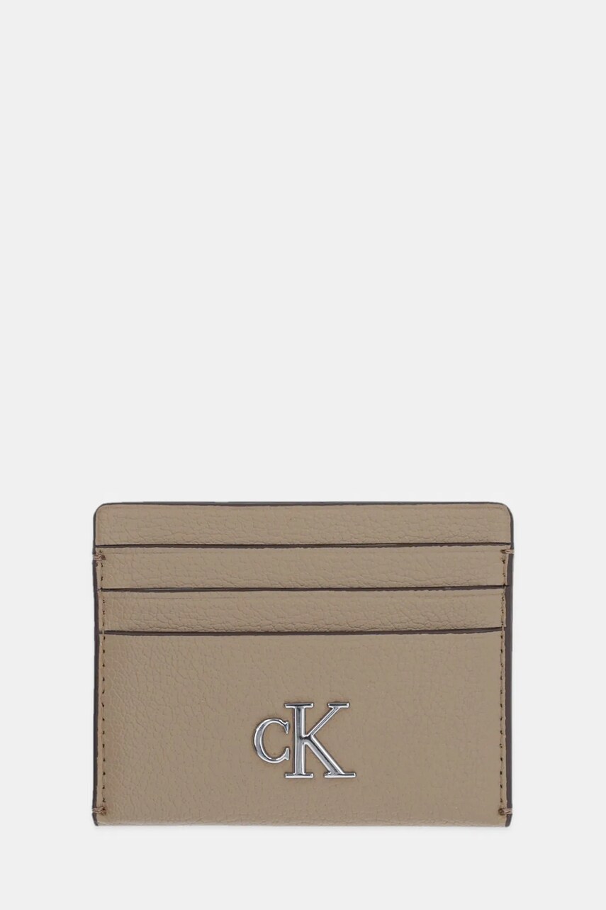 

Калъф за карти Calvin Klein Jeans в бежово K60K612746, Бежов