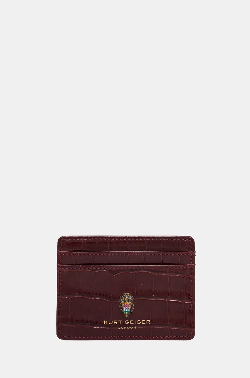 

Кожен калъф за карти Kurt Geiger London SMALL LEATHER GOODS в бордо 9342454149