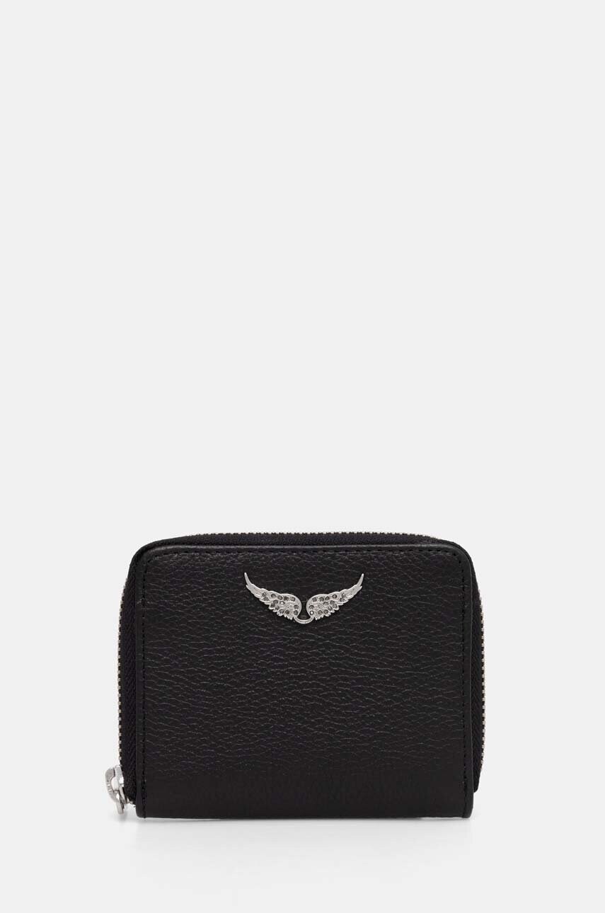 

Кожен портфейл ZADIG&VOLTAIRE дамски в черно LWSG00004, Черен