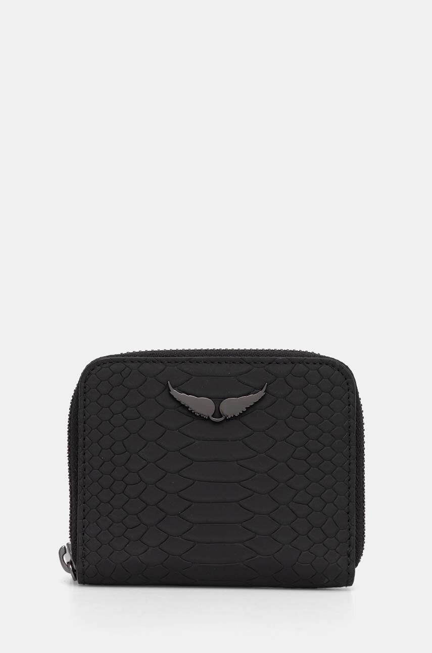 

Кожен портфейл ZADIG&VOLTAIRE дамски в черно LWSG01096, Черен