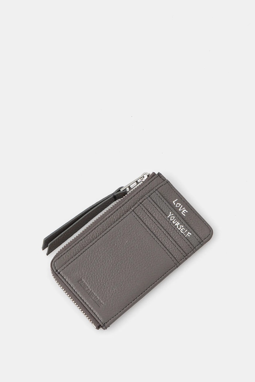 Кожаный кошелек ZADIG&VOLTAIRE женский цвет зелёный LWSG00011