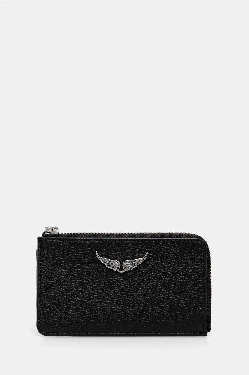 ZADIG&VOLTAIRE portofel de piele femei, culoarea verde, LWSG00011