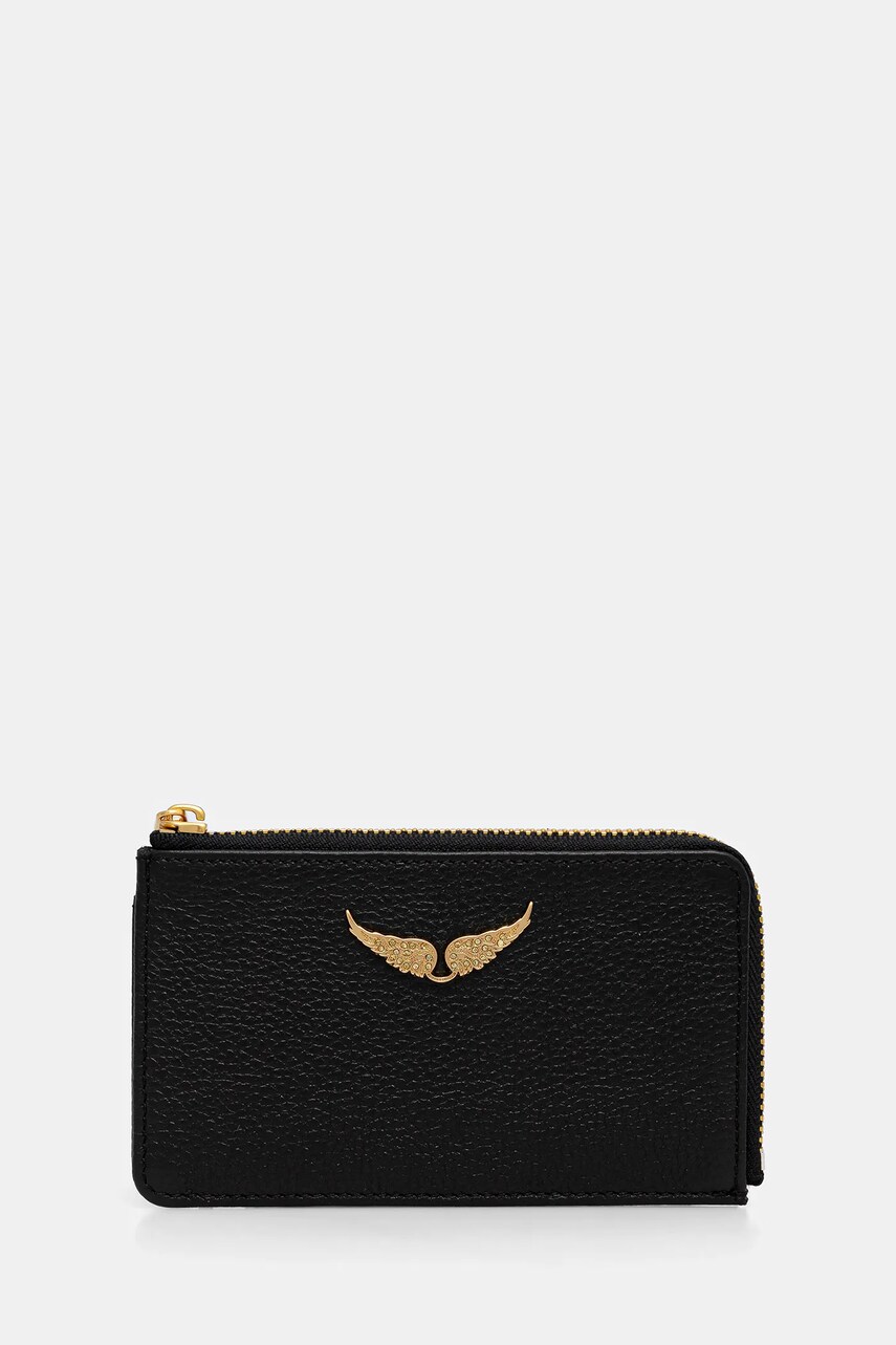ZADIG&VOLTAIRE portofel de piele femei, culoarea verde, LWSG00011