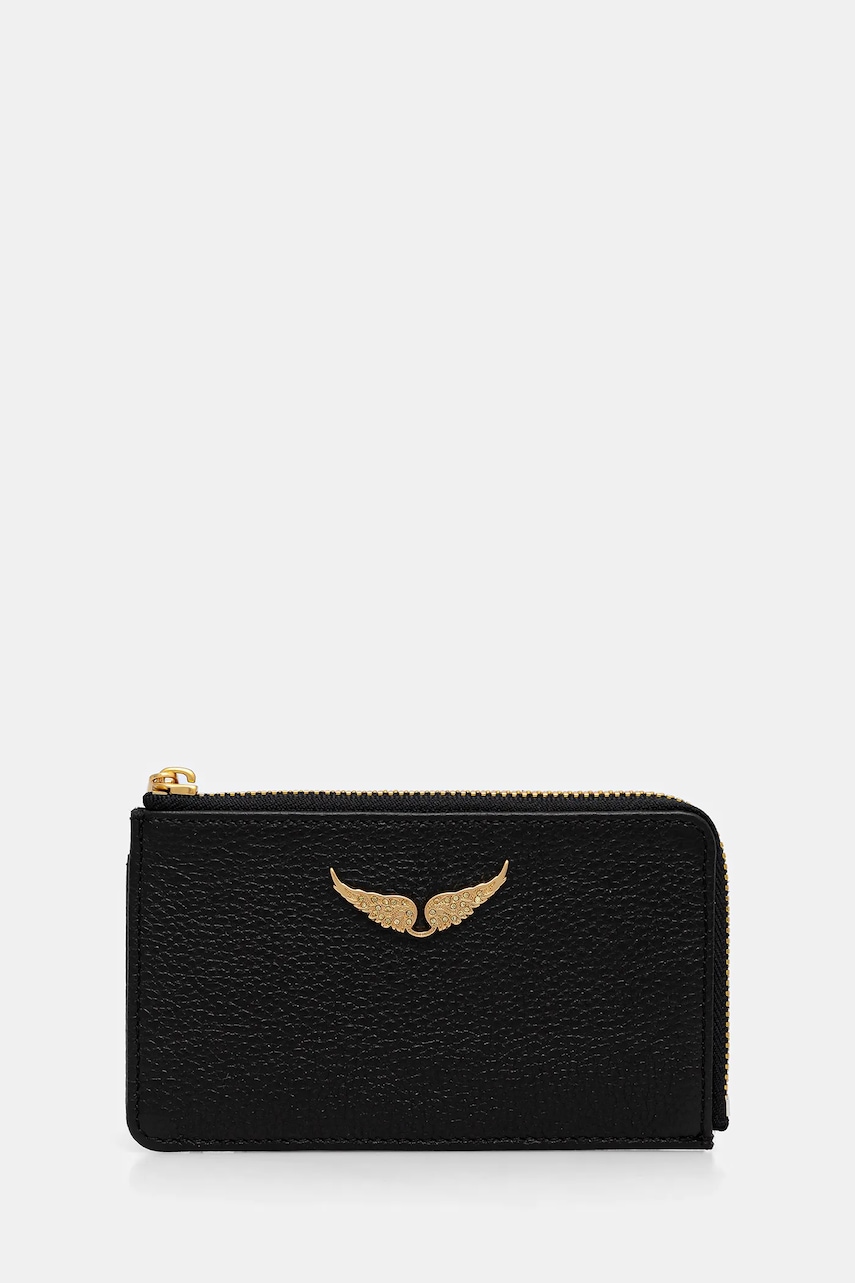 ZADIG&VOLTAIRE portofel de piele femei, culoarea verde, LWSG00011